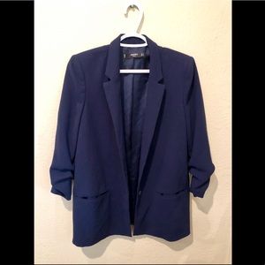 Mango Blue Long Blazer